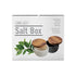 Salt Box Salt cellar with spoon Black Marble Base Natural Acacia Top Decorative Boxes Spice Seasonings Keeper Salt Container Elegant Design Salt C...