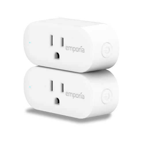 EMPORIA Smart Plug with Energy Monitoring | 15A Max / 10A Continuous | WiFi Smart Outlet | Mobile App | Alexa | Google | ETL Certified (Package of...
