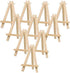 10 Pack Mini Wood Display Easel (5 Inch) Wooden Artist Easel Triangle Cards Stand Photo Display Wedding Business Card, Painting Craft Drawing phon...
