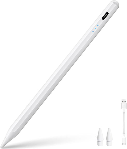 Stylus Pen for iPad 2018-2023, Palm Rejection Tilt Sensor, Magnetic Apple Pen Active Pencil Compatible with iPad Pro 11"/12.9",iPad 10/9/8/7/6,iPa...