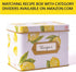 Heart&Berry Lemon Recipe Cards 4x6 Double Sided - Set Of 50 Thick Recipe Cards...