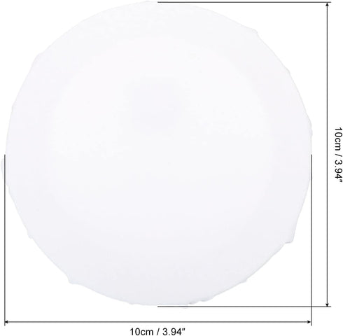 PATIKIL Paint Canvases Panel for Painting, 2 Pack 4x4 Inch Round Wood Frame Stretched Blank Art Board Panels for Acrylic, Oil, Tempera Painting, W...