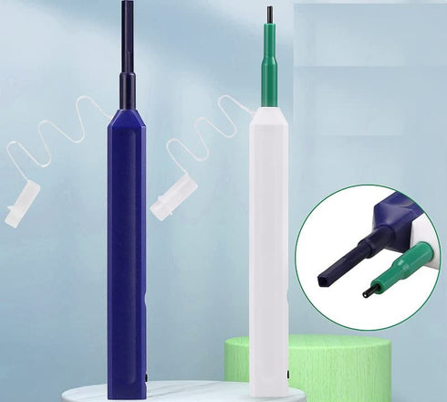 2pcs Fiber Optic Cleaner - for 1.25mmLC/MU 2.5mm SC/F C/STE2000 Glass Fiber Cleaning Pen - for Fiber Optic Connectors Cleaning...