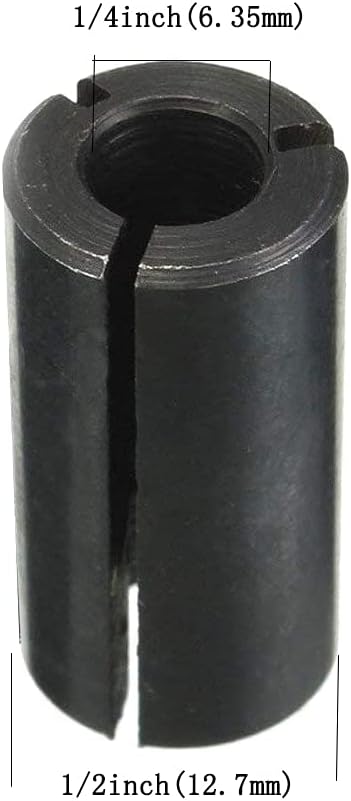 ?????? ???? Pack of 2 Router Collet Set 1/2'' To 1/4'' Dia Chuck Driver Adapter Converter for Woodworking Engraving Machine Tool...