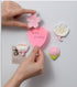 4PCS Flower Fridge Magnets 3D Tulip Plant Refrigerator Magnets for Cabinet Bulletin Board Decoration, Pink Cherry Flower PVC Decorative Refrigerat...