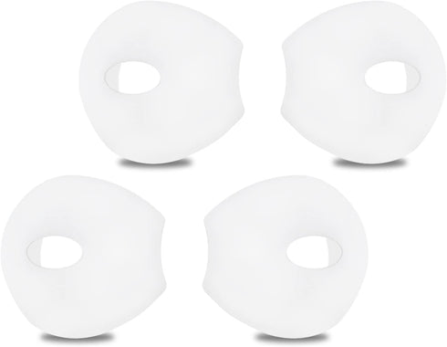 4 PCS Soft Silicone Earbud Covers - Anti-Slip and Anti-Drop Sport Ear Tips - Compatible with iPhone Ear Tips (White)......