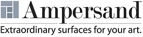 Ampersand Art Supply Wood Gesso Artist Painting Panel: Primed Smooth, 6" x 6", 1/8" Flat Profile...