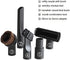 32mm Vacuum Attachments Accessories, Vacuum Cleaning Set Brush Nozzle Crevice Tool with 35mm to 32mm Hose Adapter 5pcs...
