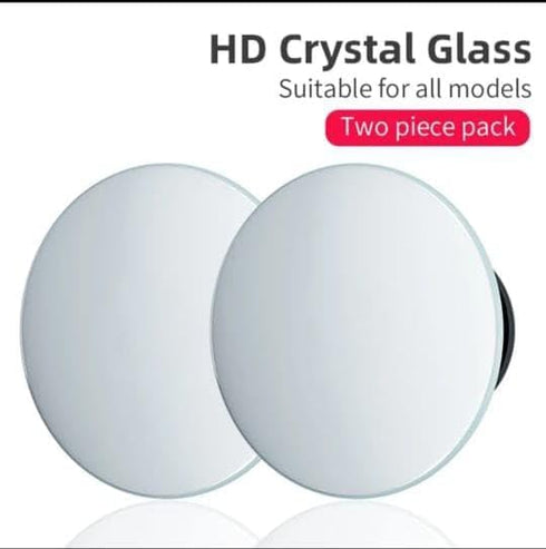 blind spot mirror, 2 pieces of 2 inch convex round rear view mirrors with 180 degrees adjustable angle and 360 degrees rotation, providing you wit...
