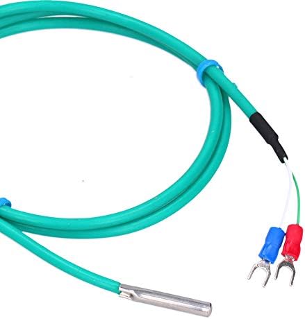 5x30mm K Type Green Thermocouple, Waterproof, Temperature Probes & Sensors Silicone Temperature Sensor with Soft Cable Green 5x30mm Stainless Stee...