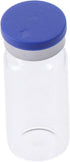 10Pcs Glass Lab Bottle, Refillable 10ml Container, Portable Seals Empty Vials, Transparent Lab Sample Vial with Plastic-Aluminum Flip Caps...