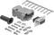 D-Sub Connector Crimp Unshielded Plastic Hood DIY Kit (DB9, Female)...