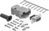 D-Sub Connector Crimp Unshielded Plastic Hood DIY Kit (DB9, Female)...