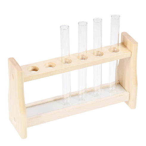 uxcell Wooden Test Tube Holder Rack 6 Wells for 10ml Centrifuge Tubes...