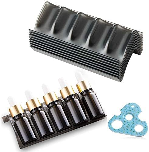 Essential Oils Shelf - Black Storage Rack with Drawer, Holds Oils (5ML-20ML)...