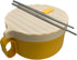 Microwave Speedy Ramen Cooker Bowl with Chopsticks and Lid for College, Travel friendly Ramen Noodles Bowl, Rice Cooker Bowl for Office or WFH Lun...