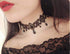 Kercisbeauty Black Lace Choker Gothic Necklace with Crystal for Women and Girls Halloween Party Custume Vintage Thick Choker...
