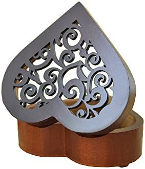 WESTONETEK Heart Shaped Vintage Wood Carved Mechanism Musical Box Wind Up Music Box Gift for Christmas/Birthday/Valentine's Day, Melody You are My...