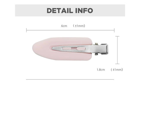 6 Pcs No Bend Hair Clips No Crease Hair Clips for Makeup Application & Hairstyling Set | Styling Duck Bill Clips | Alligator Hair Barrettes | Salo...