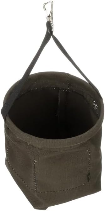 Klein Tools 5143 Canvas Tapered-Bottom Bag with Two Interior Pockets and a Snap Clip, Made of No. 10 Canvas...