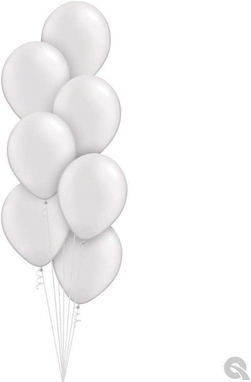Qualatex 43788 Pearl White Latex Balloons, 11", White, Pack of 100...