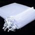 ATCG 25pcs 8x12 Inches Large Drawstring Organza Bags Decoration Festival Wedding Party Favor Makeup Pouches (White)...