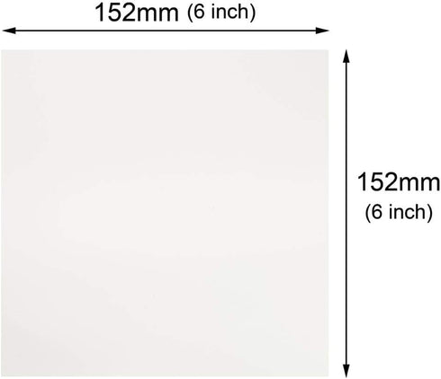 20 Pieces 7 mil Clear Square Mylar Sheet Blank Stencils 6×6 inch Templates for Cricut and Silhouette Machines...