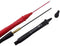 Retractable PVC Tip Test Lead Set, Right Angle,adjustable length Red+black...