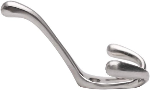 Coat Hooks with Three Flared Prongs,3.5 Inch Heavy Duty Coat Hat Hook 5 Pack Satin Nickel...