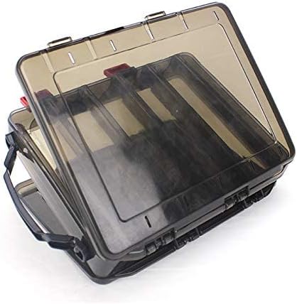 OriGlam Fishing Lure Tackle Box, Fishing Tackle Storage Trays, Double Sided 10 Compartments Waterproof, Organizer Case Boxes Containers, for Vest ...
