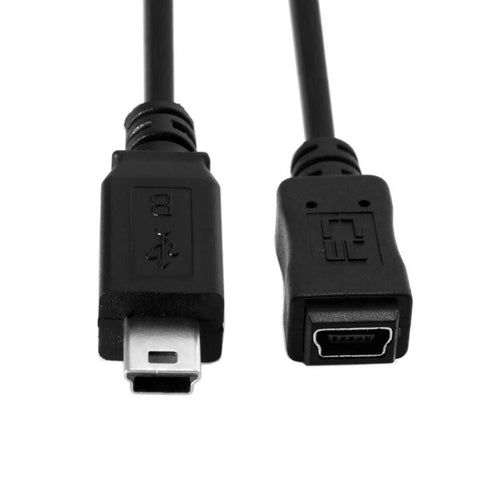 chenyang Mini USB Extension Cable, USB 2.0 Mini USB 5Pin Male to Female Power Charging Data Transfer Extension Cable for Dash Cam/GPS/Camera 4.92F...