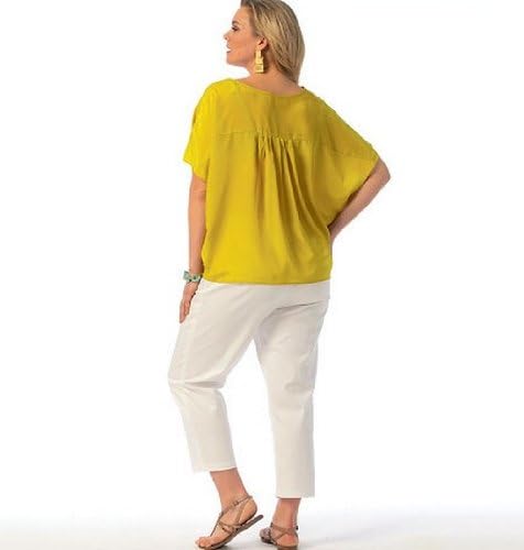 McCall Pattern Company M6971 Women's Top, Tunic, Dress, Shorts and Pants, Size RR "18W-20W-22W-24W"...