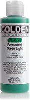 4 Oz Fluid Acrylic Color Paint Color: Permanent Green Light...