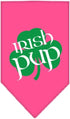 Pet and Dog Bandana Screen Printed, Irish Pup Black Large...