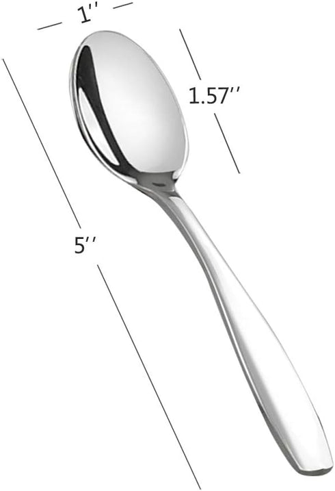 12 Pieces Demitasse Espresso Spoons, Stainless Steel Small Spoons, 5 Inches...