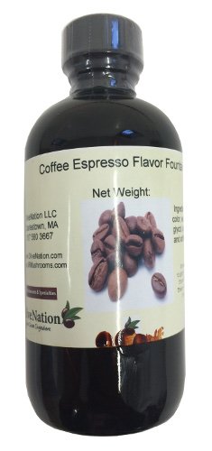 OliveNation Coffee Espresso Flavor Fountain, Deep Coffee Flavor Water Soluble for Beverages, Ice Cream, Fillings, Soda - 8 ounces...