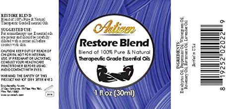 Artizen Deep Muscle Relief Blend Essential Oil (100% Pure & Natural - Undiluted) Therapeutic Grade - Huge 1oz Bottle - Perfect for Aromatherapy, R...
