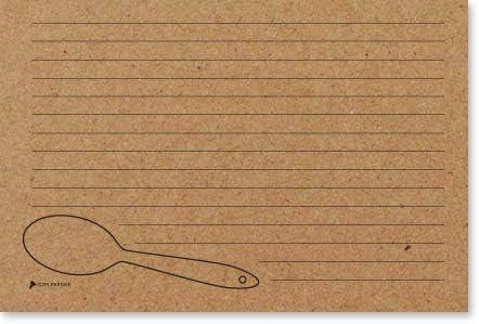 Double Sided Kraft Recipe Cards 4x6 50 Count - Card Stock...