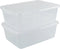 Vababa 2-Pack 16 L Pizza Dough Proofing Box with Lid, Clear Food Pizza Storage Container...