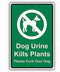 Safety Sign 8x12 Danger Sign Dog Urine Kills Plants Please Curb Your Dog Warning Caution Tin Signs Metal Outdoor Street Road Decor...