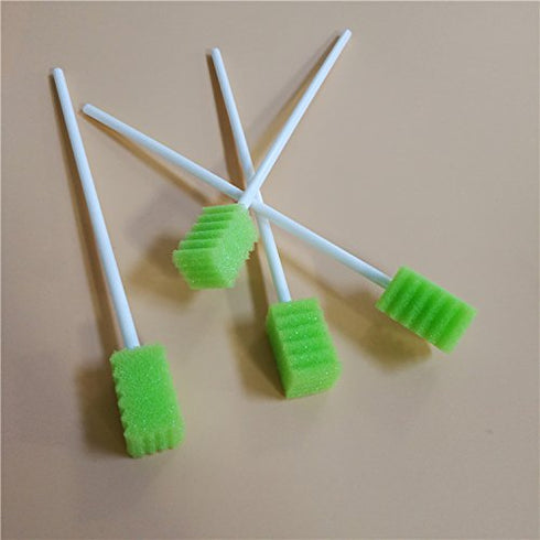 Dental Swabs Unflavored Swabsticks-Oral Cavity Cleaning Mouth Swab, Tooth Shaped, Untreated Unflavored, Box of 150 counts (Fruit Green)...