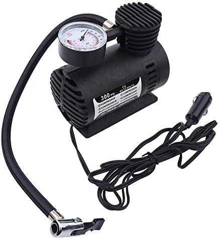 Electric Air Pump Portable Mini Air Compressor Bike Tire Infaltor Pump 12V 300 PSI Foot Pump Tyre Pumps for Cars...