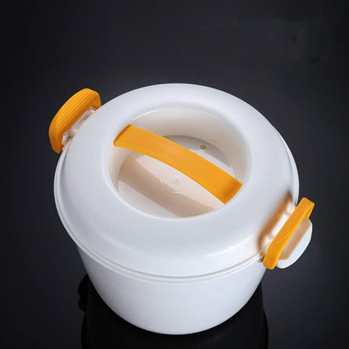 Luxshiny Microwave Pressure Cooker Microwave Rice Cooker Mini Rice Cooker Portable Steamer Pasta Cooker Food Steamer Pot for Cooking Soup Rice Ste...