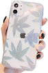 Blingy's for iPhone 13 Pro Case (6.1 inch), Hemp Style Sparkling Bling Bling Glitter Weed Style Transparent Soft TPU Protective Clear Case Compati...