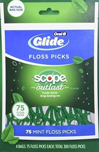 Scope Outlast Dental-Floss Picks, Mint, 300 Picks, Green...