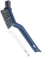 2-in-1 Cleaning Scrub Brush for Bathroom Gap, Long Handle Scrubber with Built-in Clip and Scraper, Holder Shower Cleaner Brushes for Kitchen Sink ...