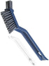 2-in-1 Cleaning Scrub Brush for Bathroom Gap, Long Handle Scrubber with Built-in Clip and Scraper, Holder Shower Cleaner Brushes for Kitchen Sink ...