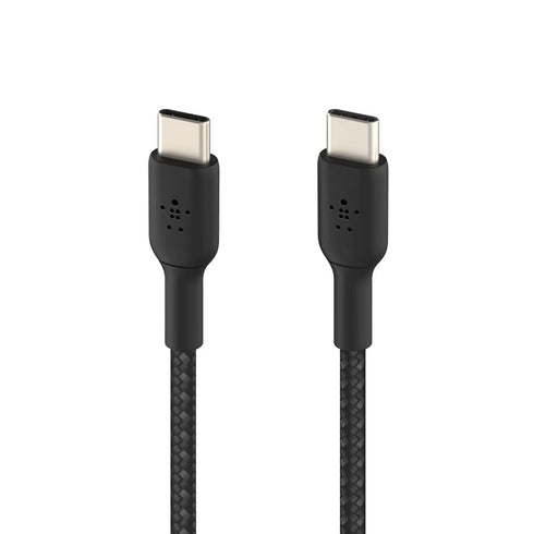 Belkin BoostCharge Braided USB-C to USB-C Cable (1M/3.3ft) for iPhone 15, iPhone 15 Pro, iPhone 15 Pro Max, iPhone 15 Plus, Galaxy S23, S22, Note1...