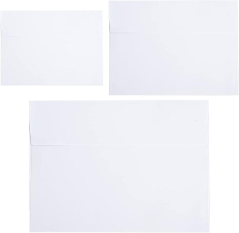 50 Packs 5x7 Envelopes, 5x7 Envelopes for Invitations, White A7 Envelopes, Envelopes Self Seal for Weddings, Printable Invitation Envelopes,Greeti...