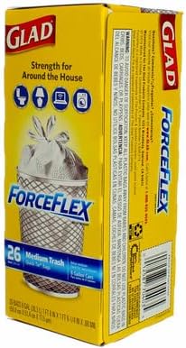 ForceFlex Quick-Tie Medium Trash Bags (Box of 26)...